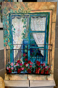 Secrets and Geraniums 24X36 Enhanced Limited Edition #327/400