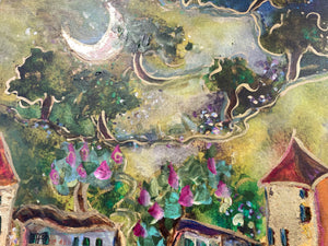 Walking to the Moon  17"X48"      Enhanced Canvas #9/200