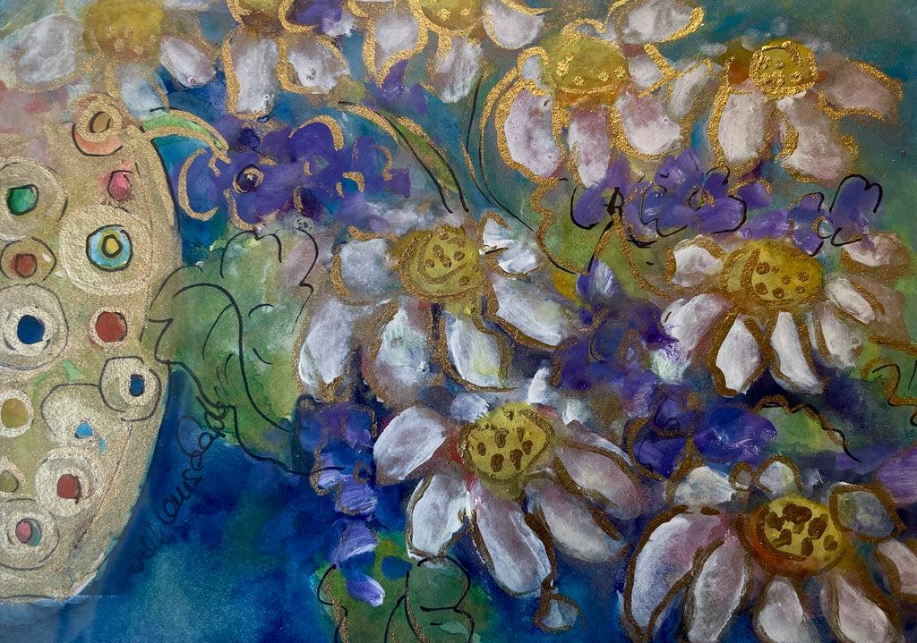 The Golden Vase 5"X7" - original