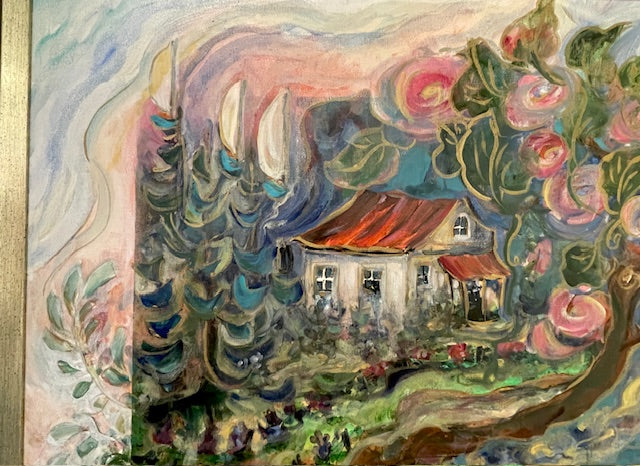 “Cottage by the Sea” Auction 18"X24" Original Enhanced Ltd Edition Framed # 2/400