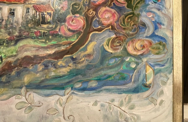 “Cottage by the Sea” Auction 18"X24" Original Enhanced Ltd Edition Framed # 2/400