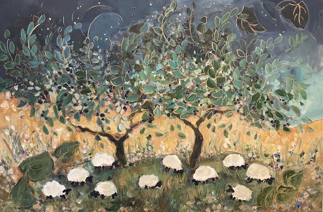 “Contentment” auction 16x24 Original Enhanced Canvas reproduction #4/400