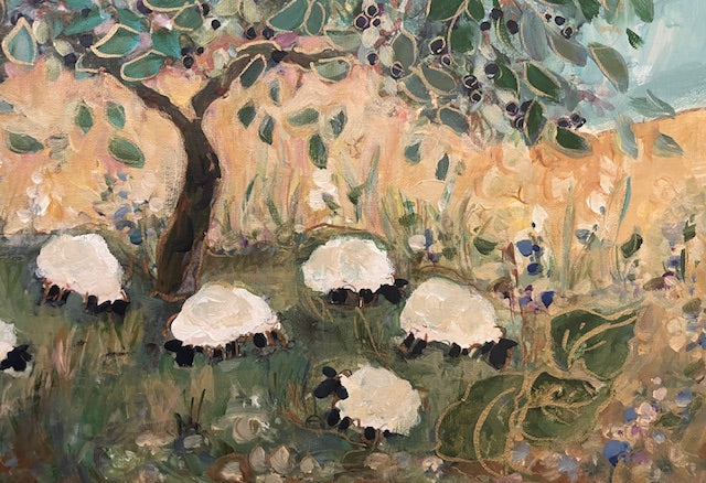 “Contentment” auction 16x24 Original Enhanced Canvas reproduction #4/400