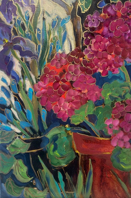 Slice of Geraniums 13X36 Enhanced #3/400