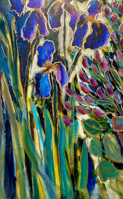 Slice of Iris Enhanced 13X36. Original Enhanced  #3/400