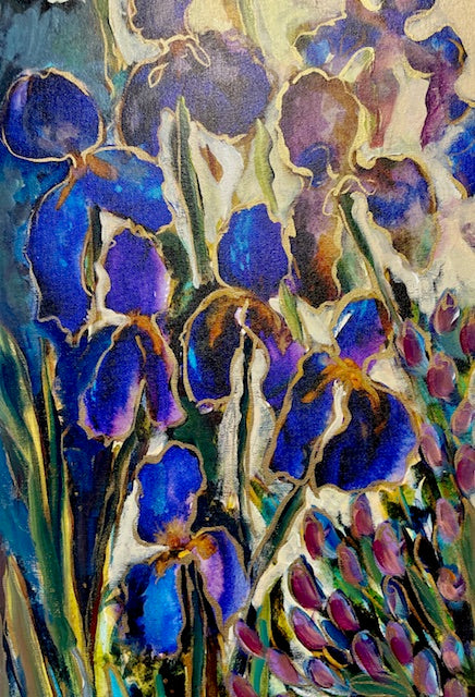 Slice of Iris Enhanced 13X36. Original Enhanced  #3/400