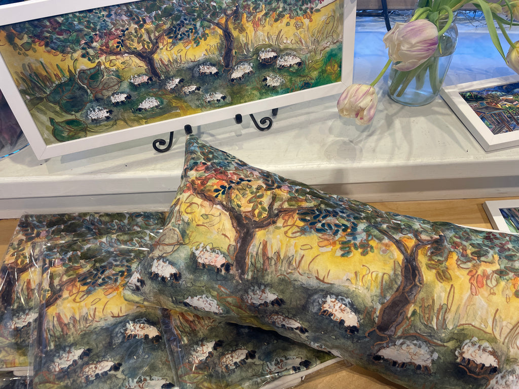 Contentment Velvet Pillow