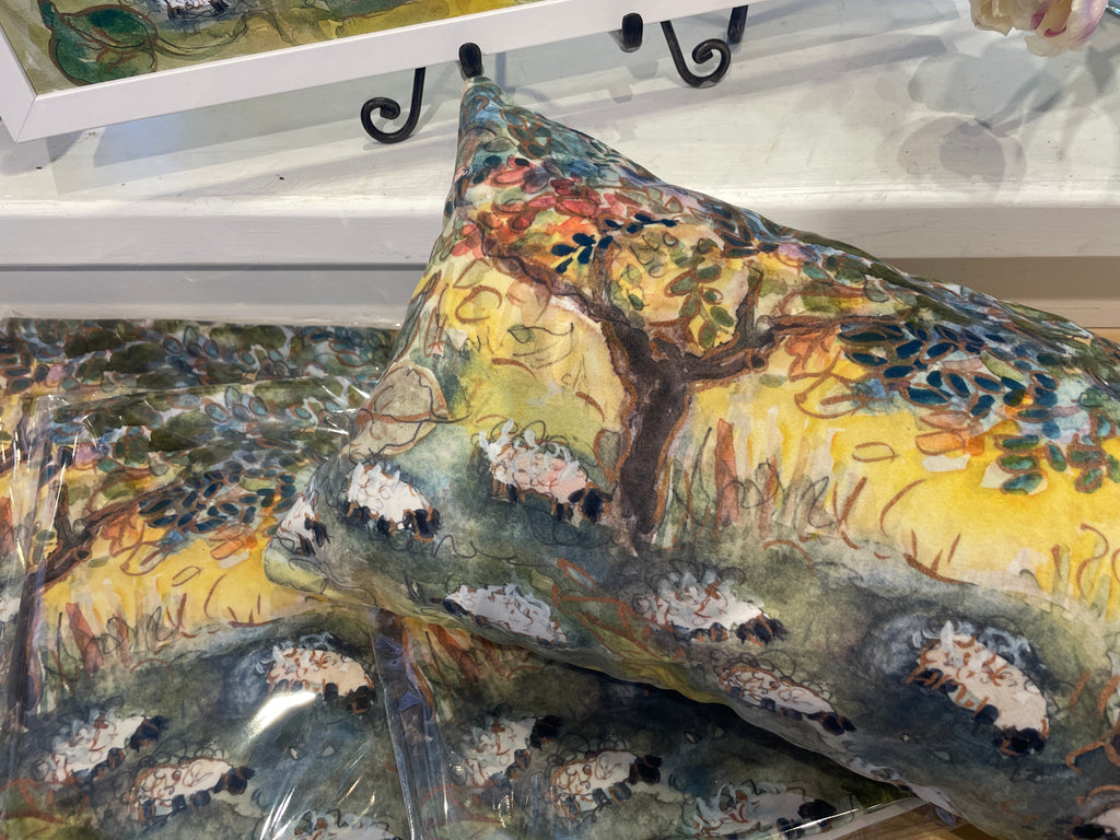 Contentment Velvet Pillow