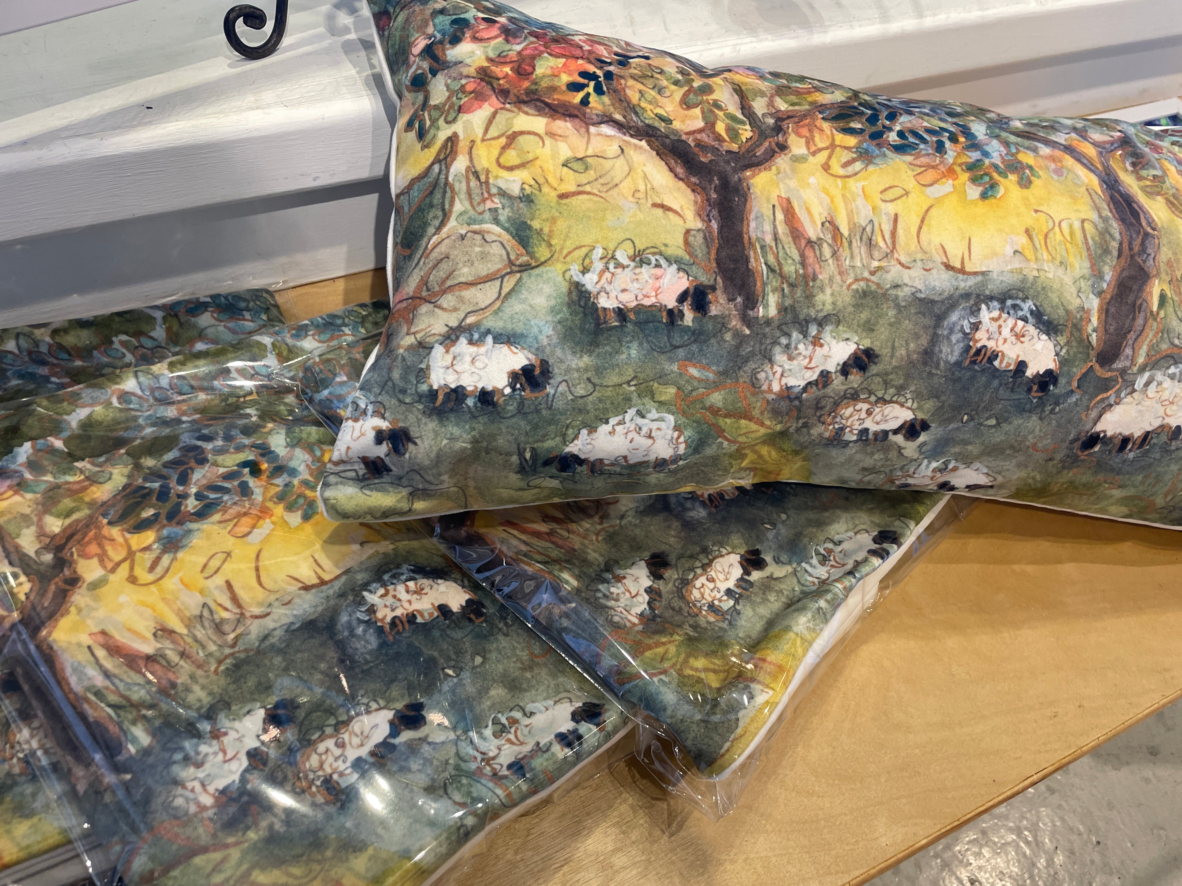 Contentment Velvet Pillow