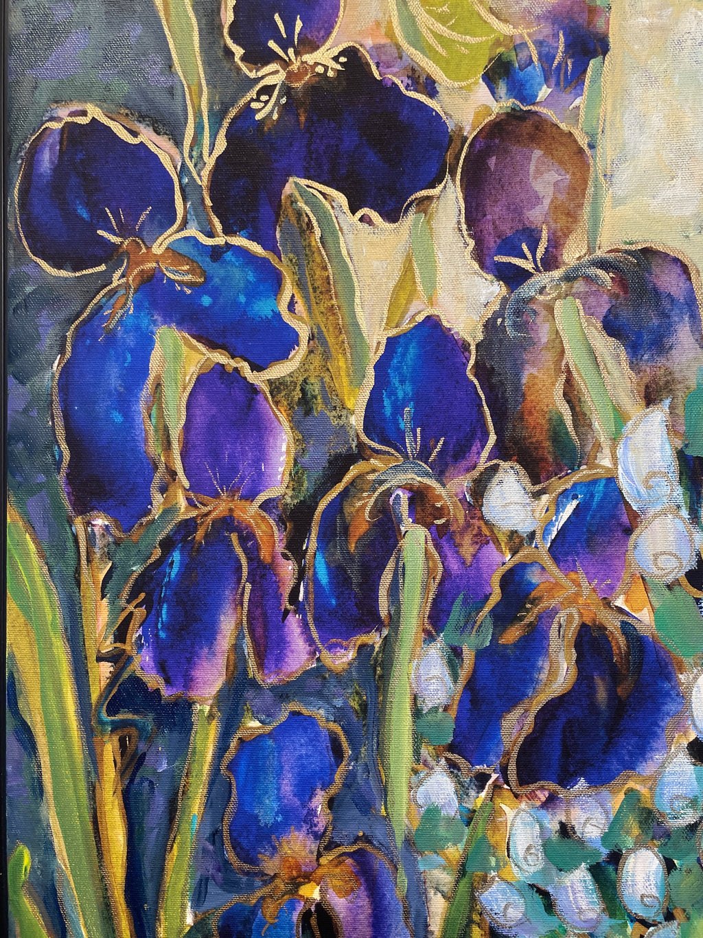 ‘Slice of Iris’ a panel 13" X 36" a unique original enhanced limited edition.