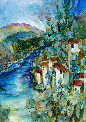La Dordogne : Art Print