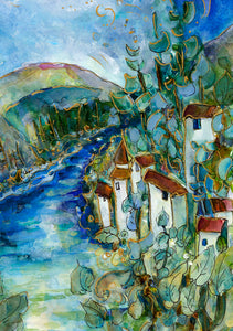 La Dordogne : Art Print