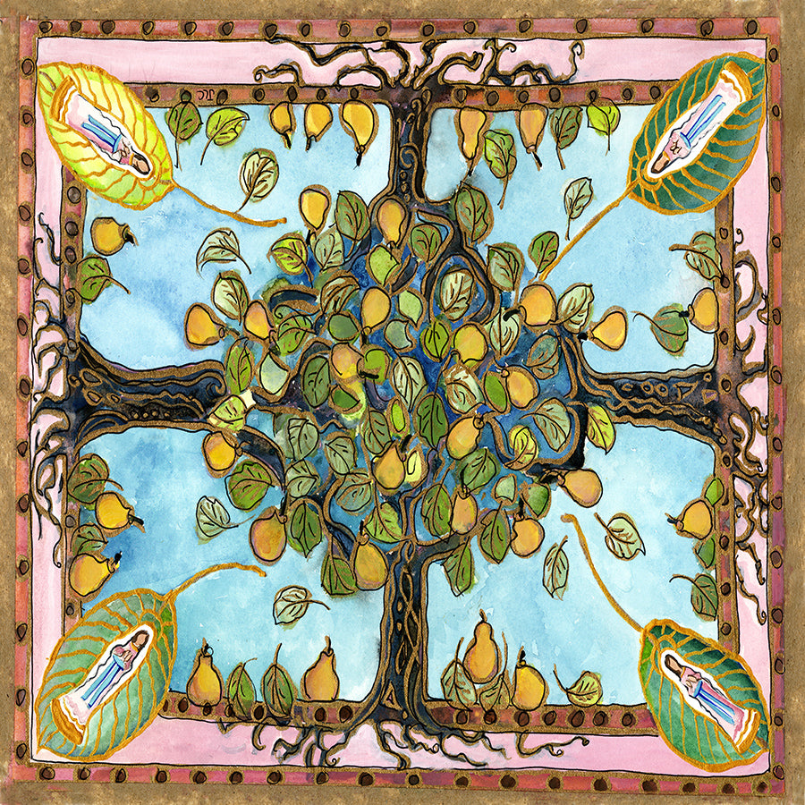 “Mary Tree of Life” Silk Scarf