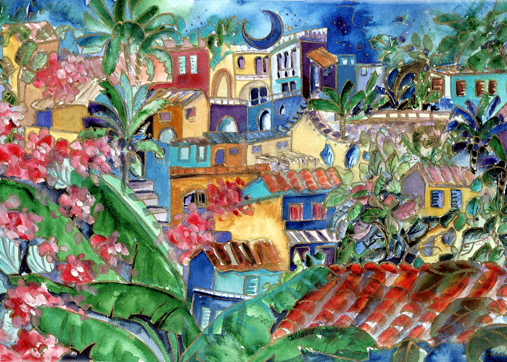 Mexican Yoga Retreat : Art Print