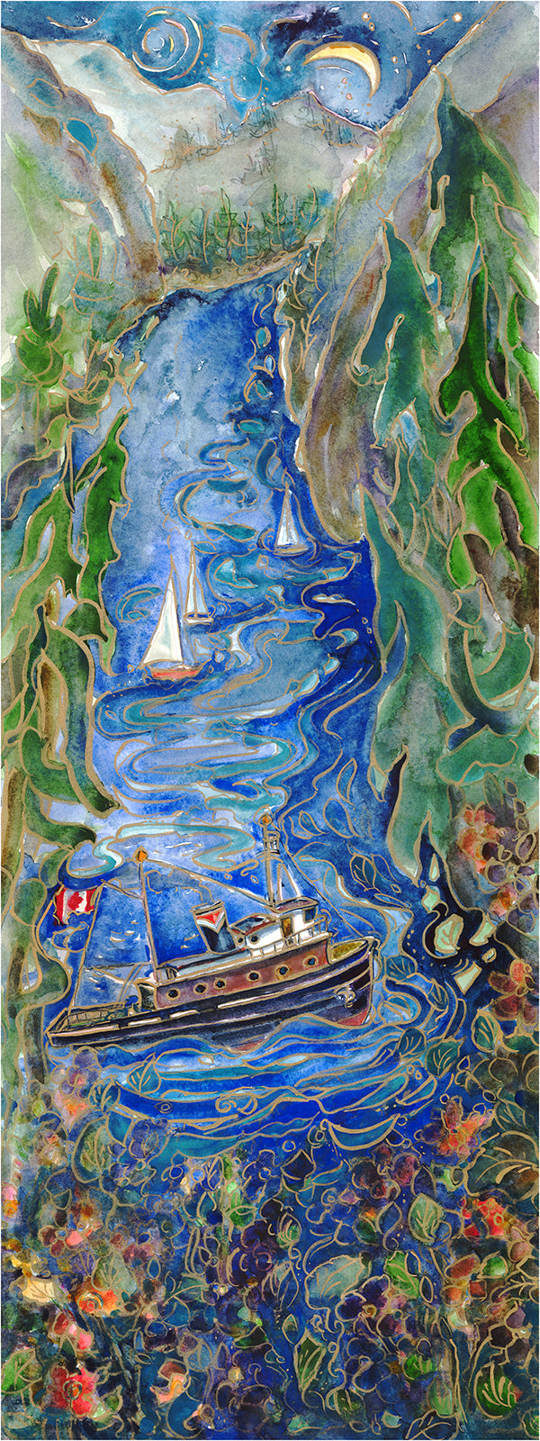 “Northern Passage” auction 13x36 Canvas limited edition  #7/400