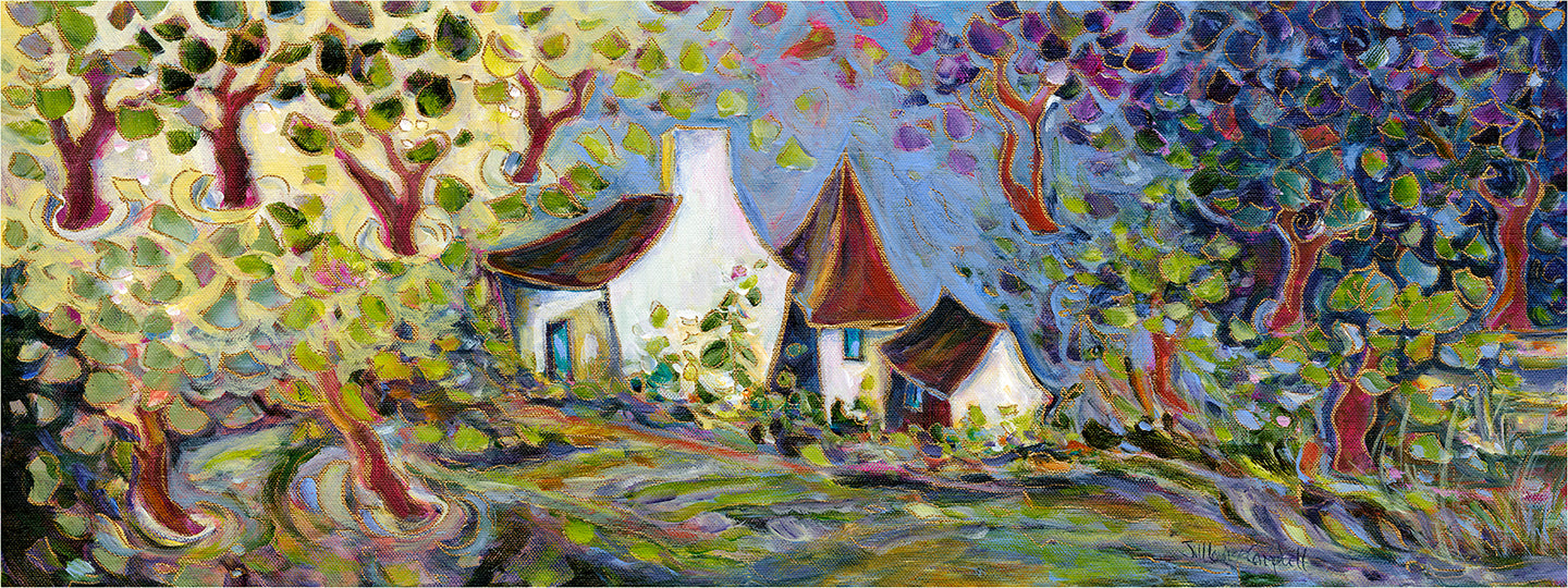 The Nut Farm House : 13”x36” Limited Edition Canvas #5/400