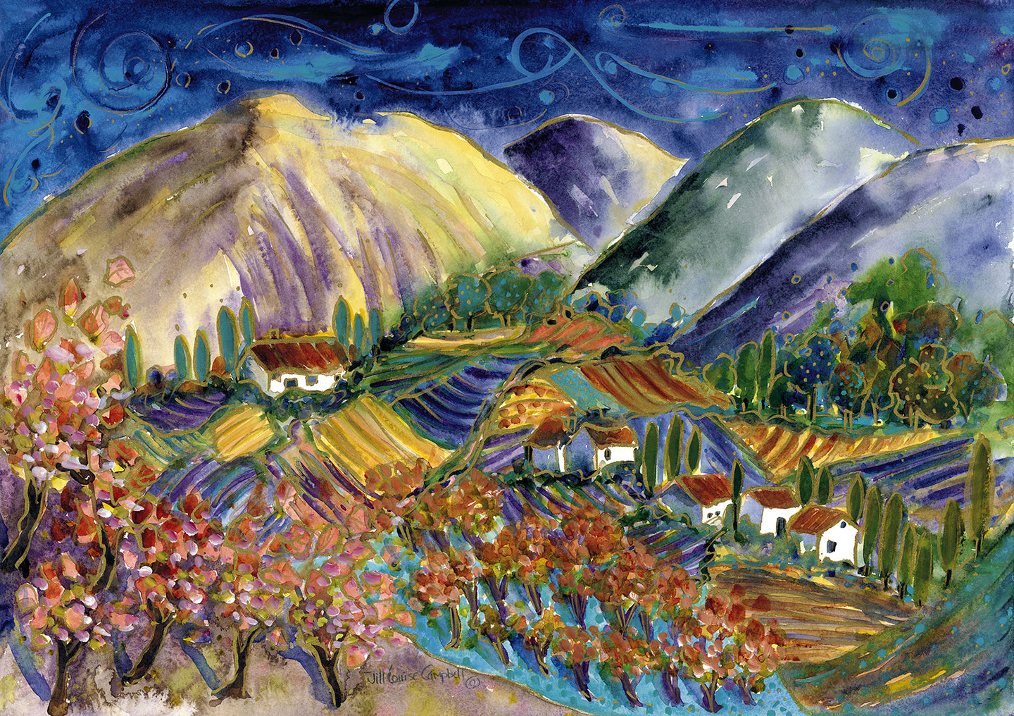 Patchwork in Provence : 24”x36” Limited Edition Canvas #19/400