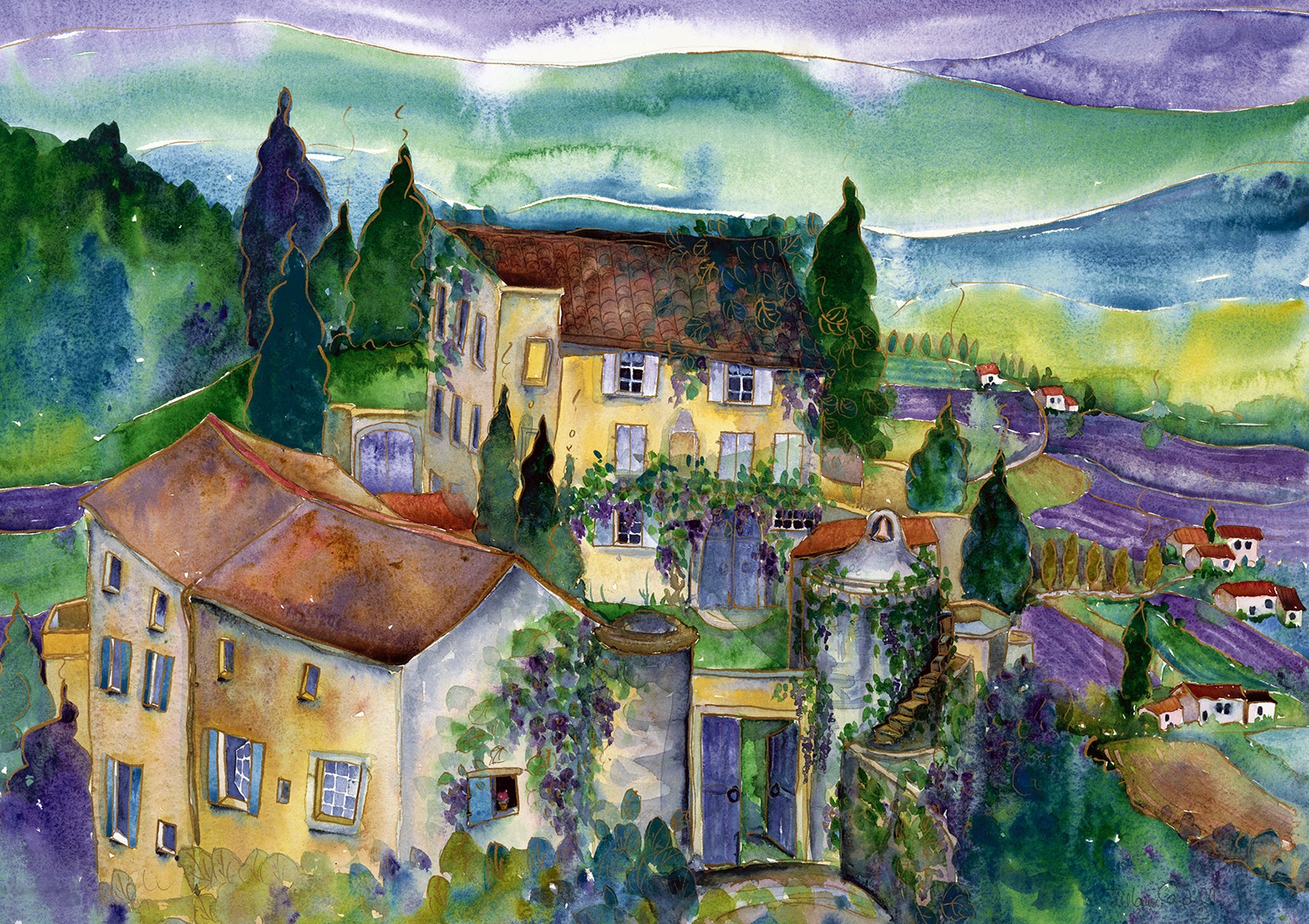 “Provence Fairytale” 16x24 inch Anniversary Edition Canvas reproduction #2/200