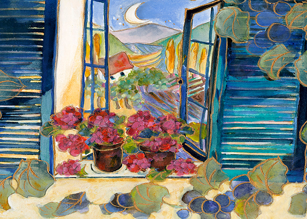 Provence Window Views : Art Print