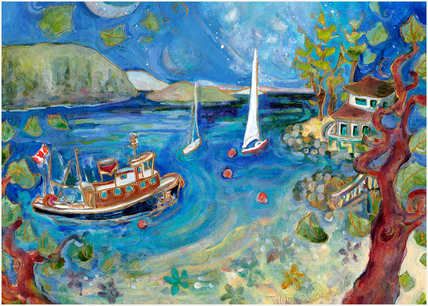 “Seahorse Views” auction 16x24 inch Canvas reproduction #3/400