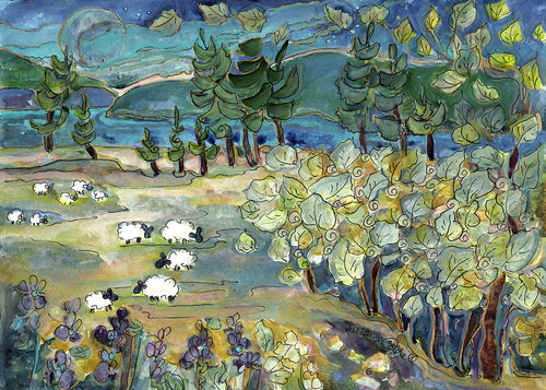 Sheep On the Narrows:  Canvas Limited Edition