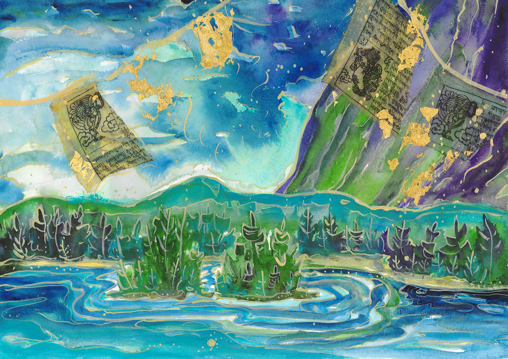 Singing Peace from the Mountain:   Canvas Limited Edition