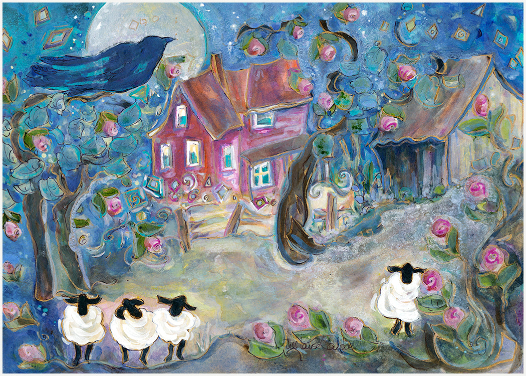 Singing Sheep : Art Print