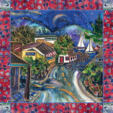 Load image into Gallery viewer, Village View Art Scarf in gallery