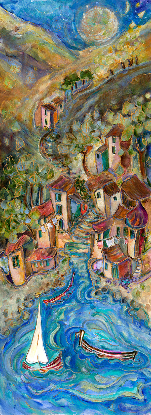 Via Del Amore : 13”x36” Limited Edition Canvas #4/400