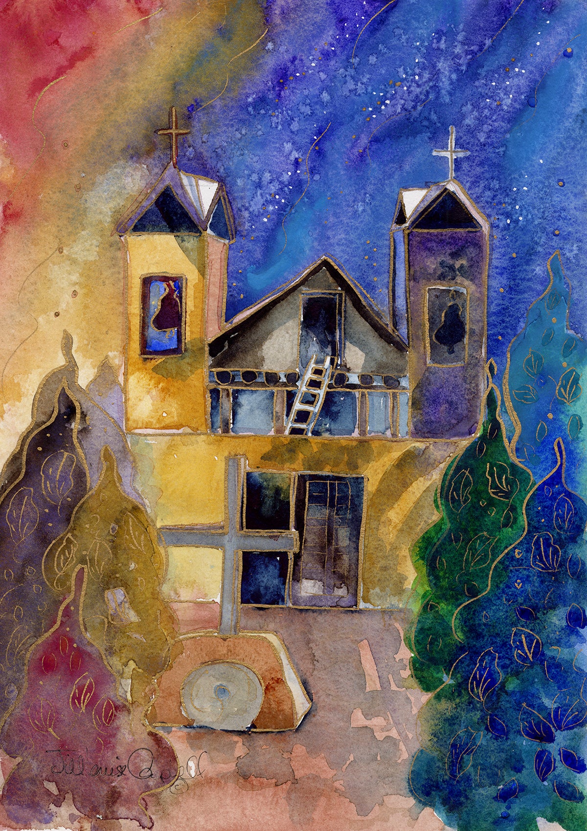 Blessing at Chimayo : Art Print