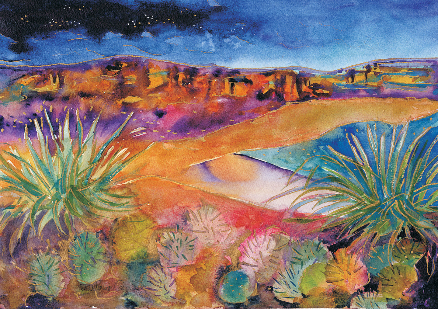 Desert Night : Art Print