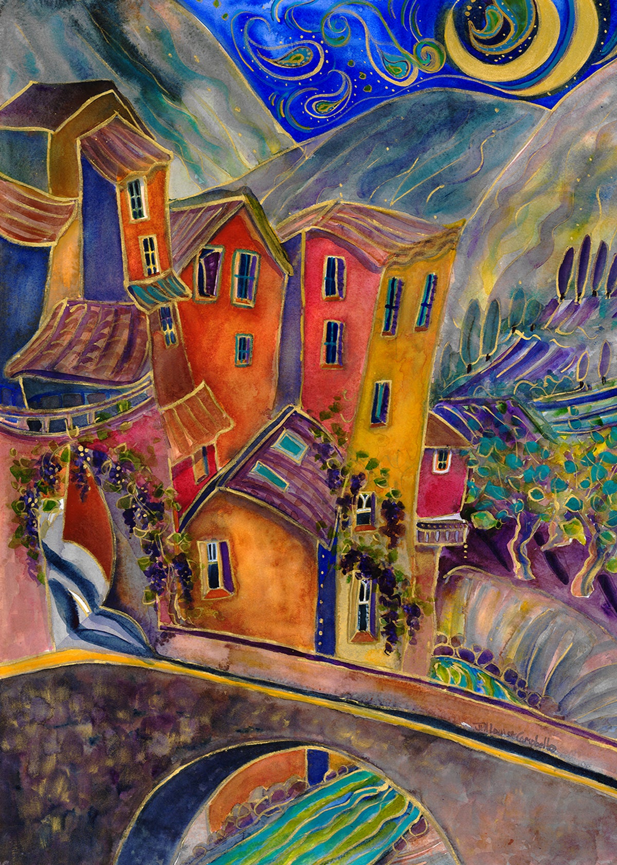 Entrevoux : Art Print