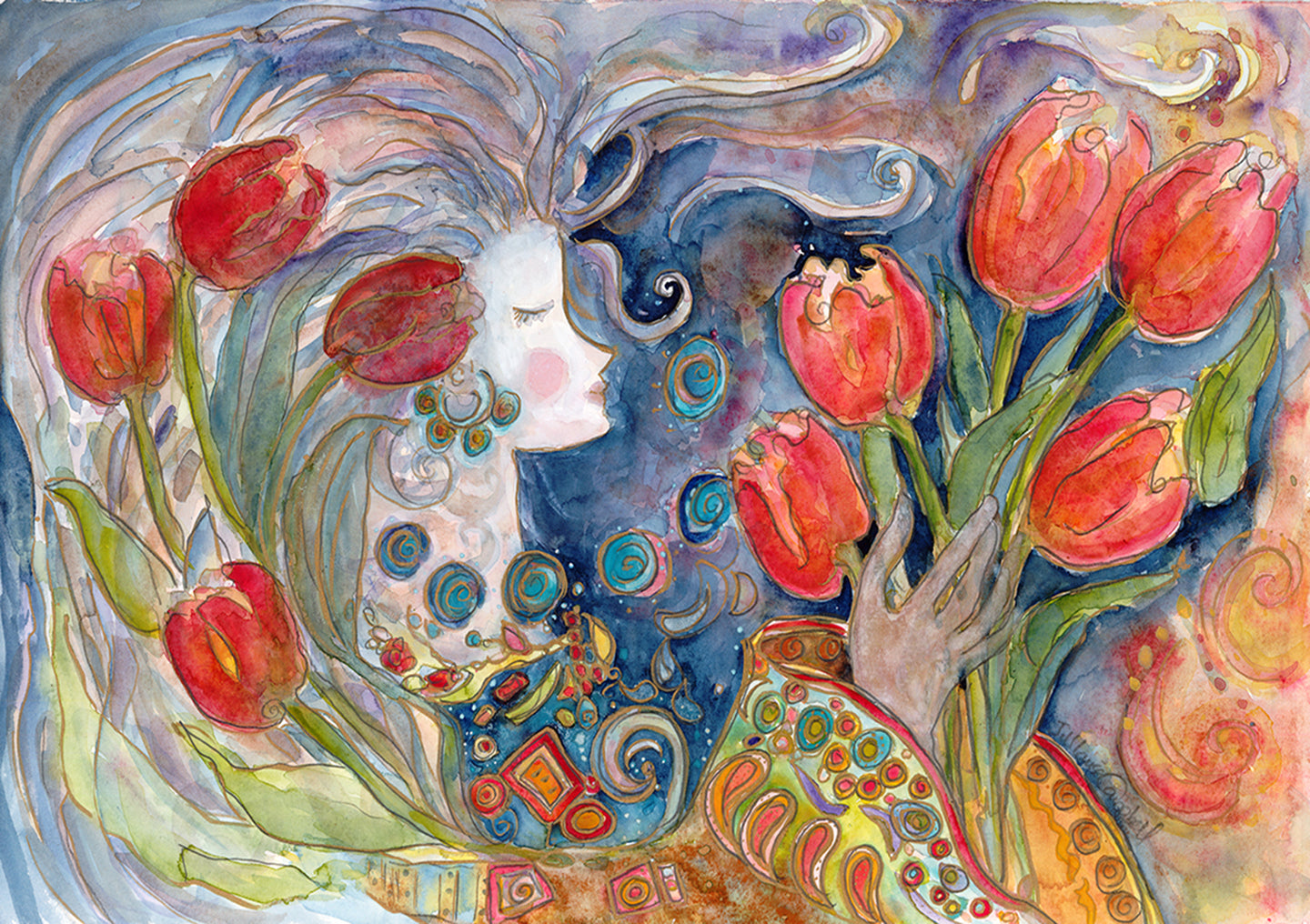 Giving a Blessing : Art Print