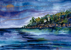 Lighthouse on Mayne : Art Print