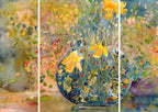 “Murano Glass” limited edition 3 panel triptych, shipped rolled with Canada Post