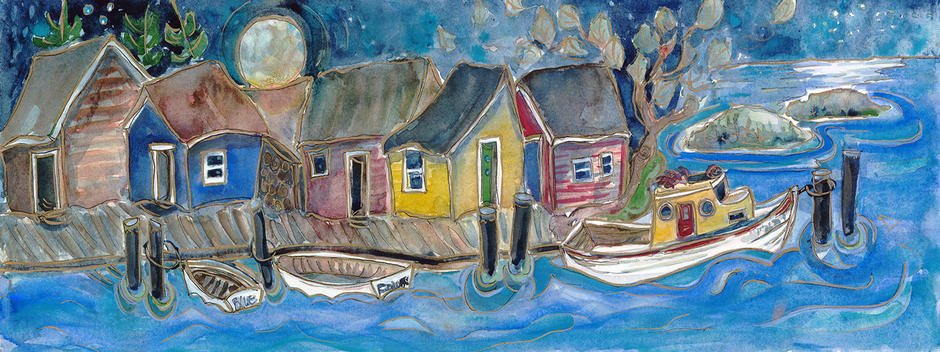 Night Catch : Art Print