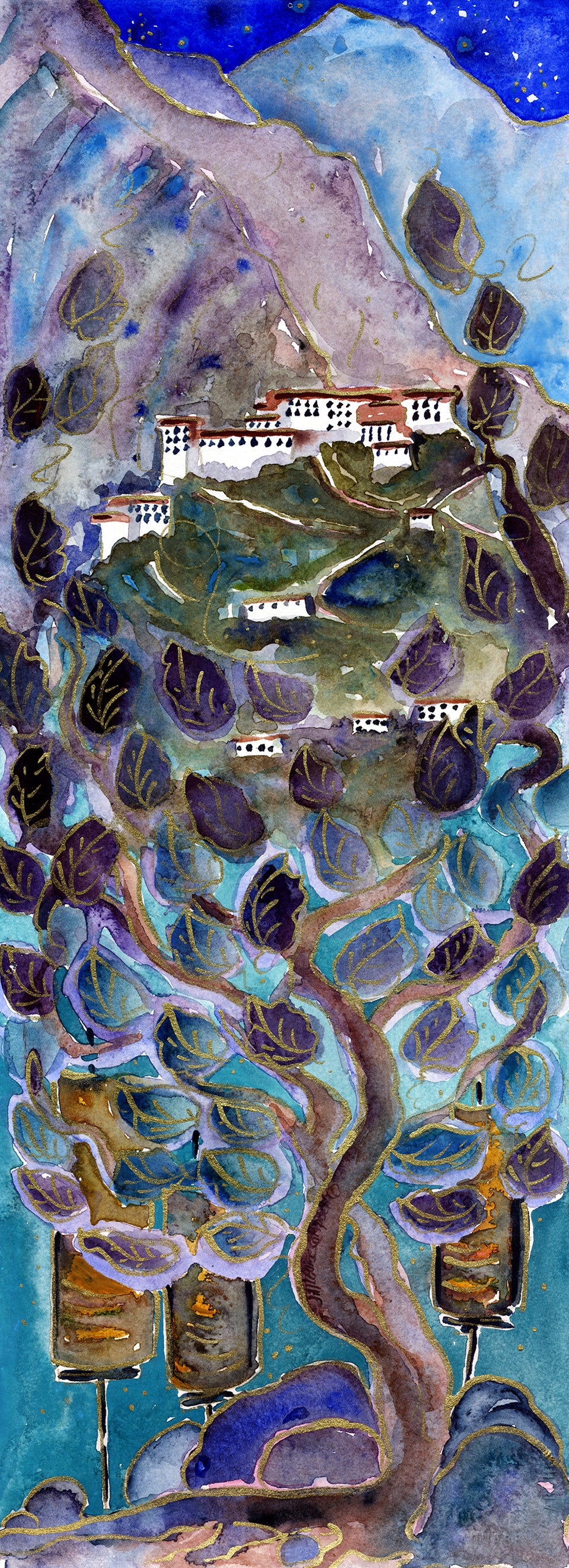 Prayers for Potala : Art Print
