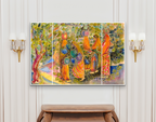 ‘Taking Turns At The Well’ A Triptych, shipped rolled with Canada Post