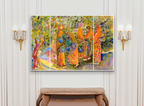 ‘Taking Turns At The Well’ A Triptych, shipped rolled with Canada Post