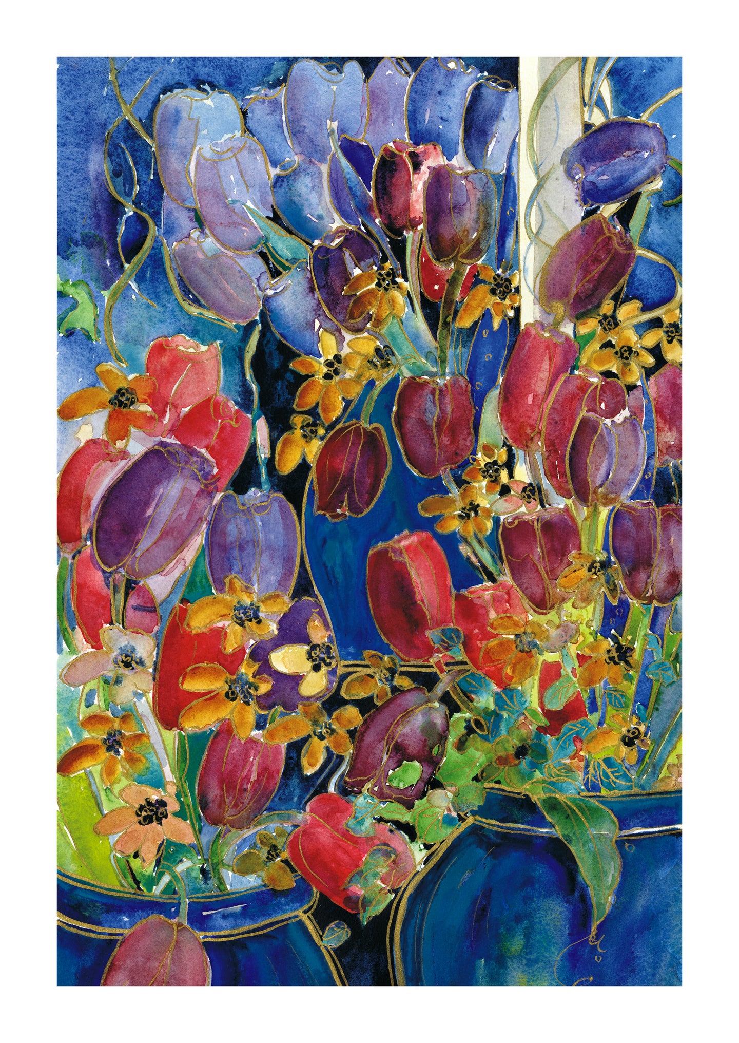 Tulip Pots : Art Print