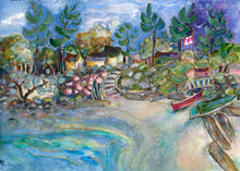 Load image into Gallery viewer, WESTSIDE ISLAND BEACH... Embellished 16&quot;X24&quot;