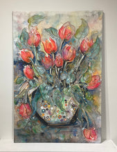Load image into Gallery viewer, Tulips in Glass 24&quot;x36&quot; Limited Edition #37 of 400