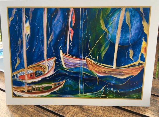 Sailing up the Coast : Art Cards