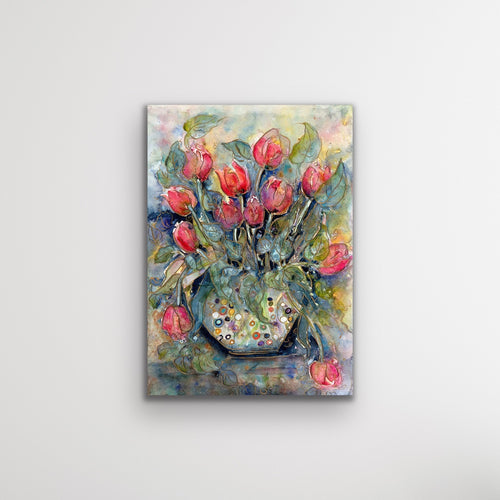 Tulips in Glass
