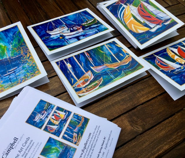Sailing up the Coast : Art Cards
