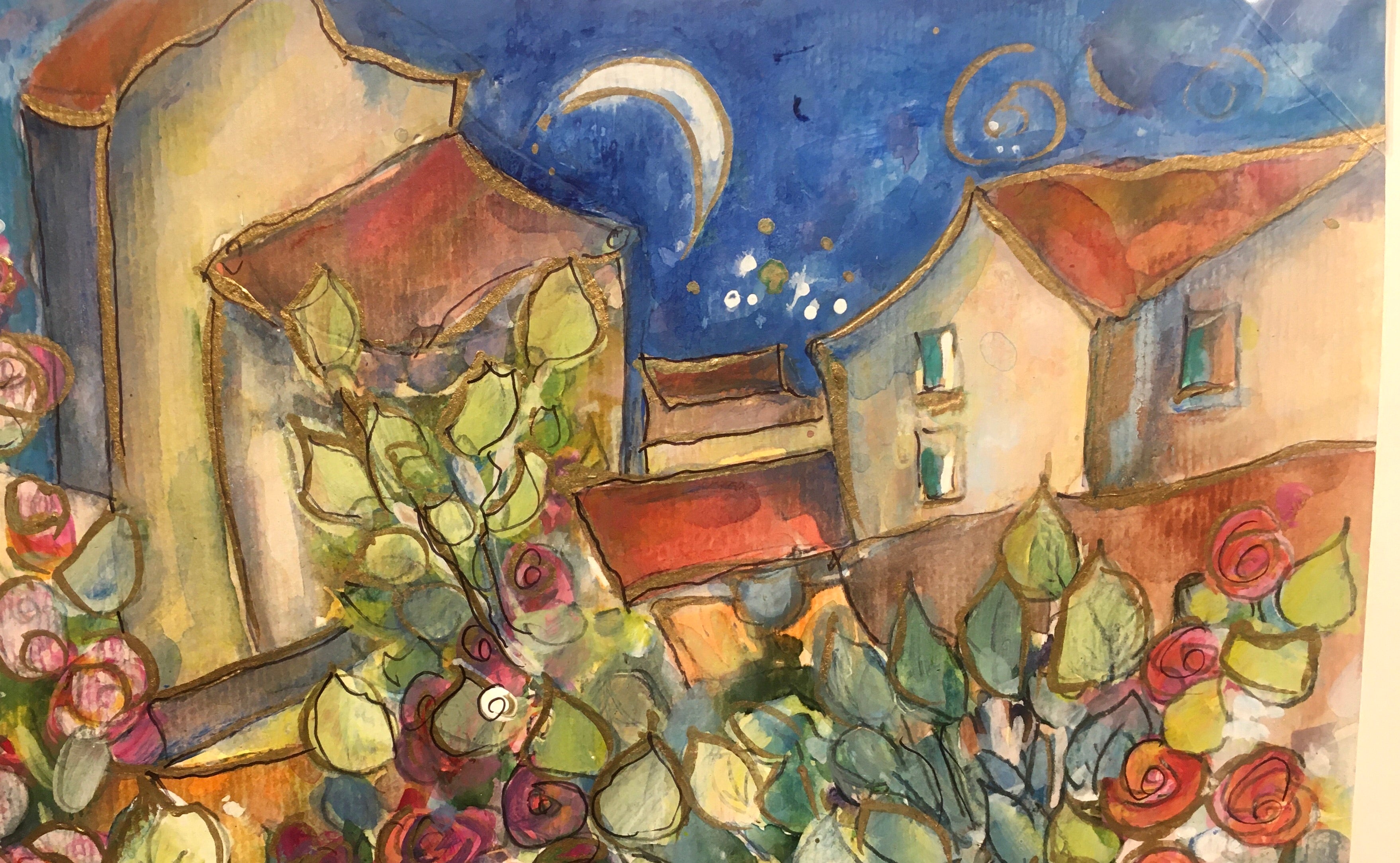 Rose dans le Pyrenees : Original Artwork