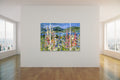 “Foxglove over Trincomali” A limited edition triptych, shipped rolled with Canada Post