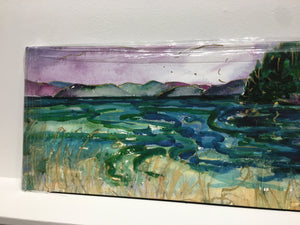Moon over Walker Hook : Edition #10 : Gallery Show : Small 13”x36"