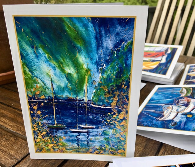 Sailing up the Coast : Art Cards