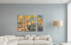 “Murano Glass” limited edition 3 panel triptych, shipped rolled with Canada Post